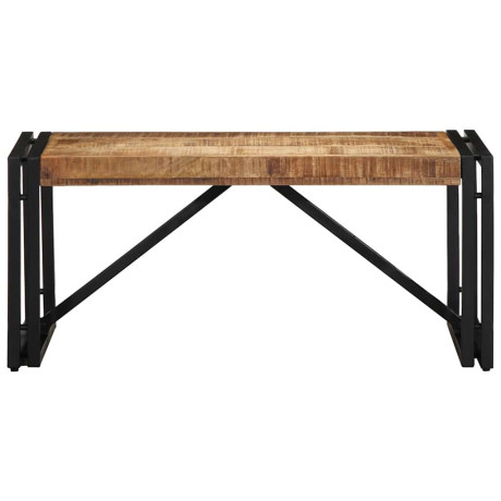 vidaXL Salontafel 80x40x35 cm massief ruw mangohout afbeelding2 - 1