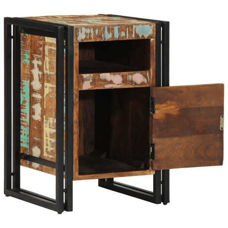 vidaXL Nachtkastje 40x40x59 cm Massief hout gerecycled afbeelding2 - 1