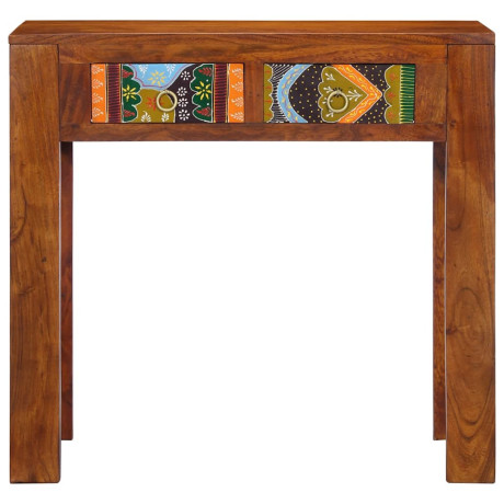 vidaXL Wandtafel 80x35x75 cm massief acaciahout afbeelding2 - 1