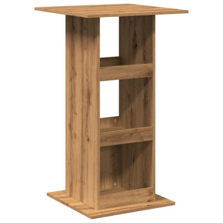 vidaXL Bartafel met opbergruimte 60x60x102 cm hout artisanaal eiken afbeelding2 - 1