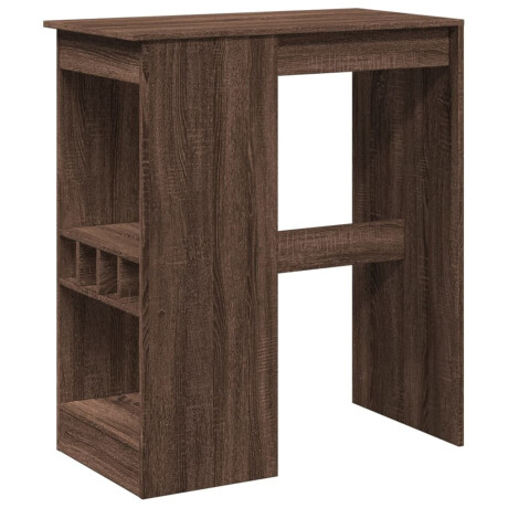 vidaXL Bartafel met rekken 90x47,5x103,5 cm bewerkt hout bruin eiken afbeelding2 - 1