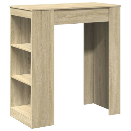 vidaXL Bartafel met rekken 95x47x103,5 cm hout sonoma eikenkleur afbeelding2 - 1