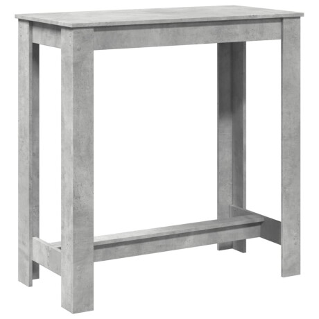 vidaXL Bartafel 102x50x103,5 cm bewerkt hout betongrijs afbeelding2 - 1