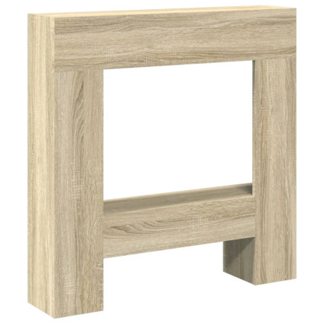 vidaXL Haardombouw 81x18x82 cm bewerkt hout sonoma eikenkleurig afbeelding2 - 1