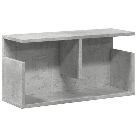 vidaXL Wandkast 60x20x30 cm bewerkt hout betongrijs afbeelding2 - 1