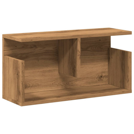 vidaXL Wandkast 60x20x30 cm bewerkt hout artinsanaal eikenkleurig afbeelding2 - 1