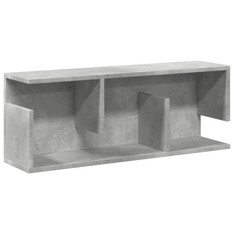 vidaXL Wandkast 80x20x30 cm bewerkt hout betongrijs afbeelding2 - 1
