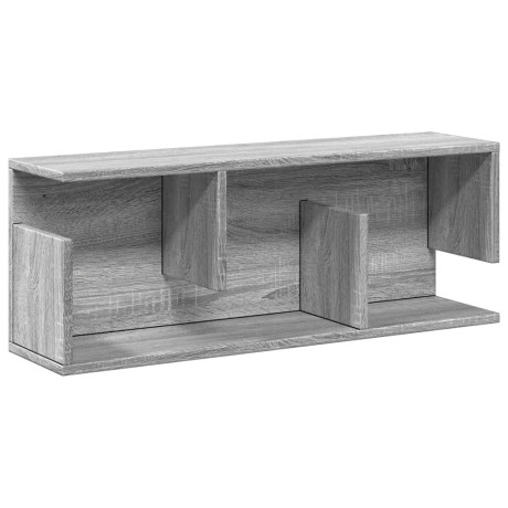 vidaXL Wandkast 80x20x30 cm bewerkt hout grijs sonoma eikenkleurig afbeelding2 - 1