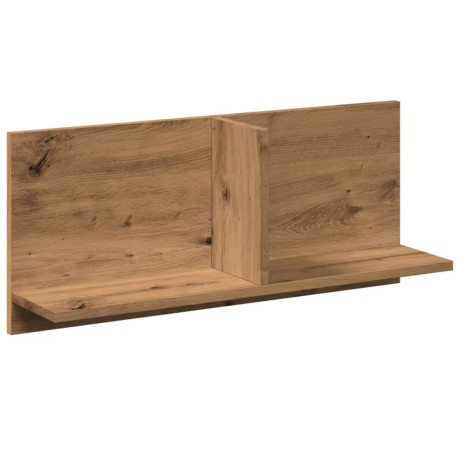 vidaXL Wandkast 70x16,5x30 cm bewerkt hout artinsanaal eikenkleurig afbeelding2 - 1