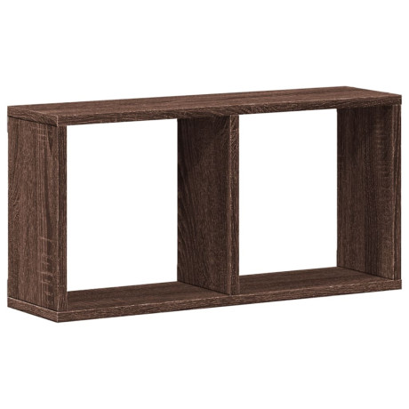 vidaXL Wandkast 60x16x30 cm bewerkt hout bruin eikenkleur afbeelding2 - 1