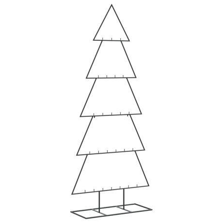 vidaXL Kerstdecoratie kerstboom 150 cm metaal zwart afbeelding2 - 1