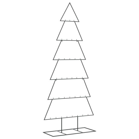 vidaXL Kerstdecoratie kerstboom 180 cm metaal zwart afbeelding2 - 1