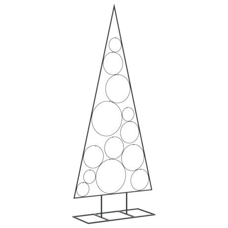 vidaXL Kerstdecoratie kerstboom 150 cm metaal zwart afbeelding2 - 1
