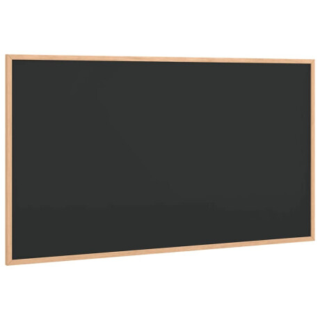 vidaXL Krijtbord met massief grenenhouten lijst 100x55 cm zwart afbeelding2 - 1