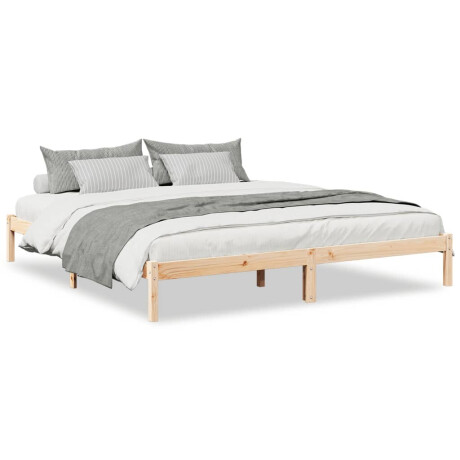 vidaXL Bedframe extra lang zonder matras massief grenenhout 200x210 cm afbeelding2 - 1