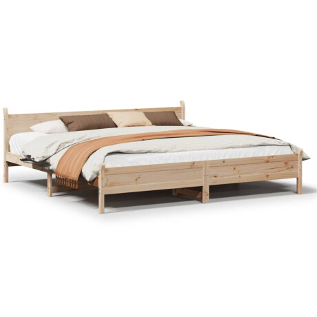 vidaXL Bedframe zonder matras massief grenenhout 180x200 cm afbeelding2 - 1