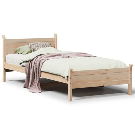 vidaXL Bedframe zonder matras massief grenenhout 90x200 cm afbeelding2 - 1