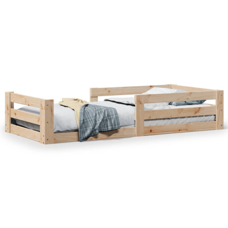 vidaXL Bedframe zonder matras 80x160 cm massief grenenhout afbeelding2 - 1