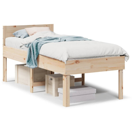 vidaXL Bedframe zonder matras massief grenenhout 80x200 cm afbeelding2 - 1
