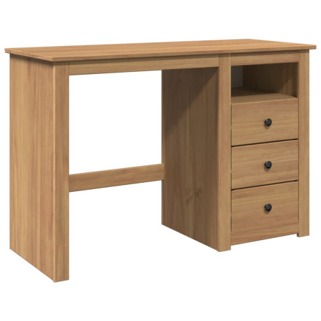 vidaXL Bureau Panama 112x45x75 cm massief grenenhout afbeelding2 - 1