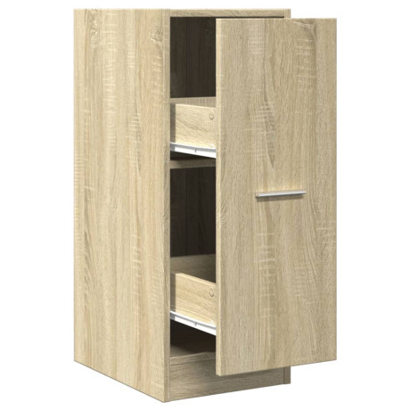 vidaXL Apothekerskast 30x41x77,5 cm bewerkt hout sonoma eikenkleurig afbeelding2 - 1