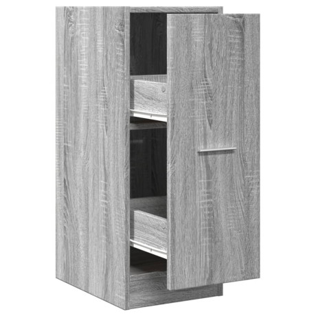 vidaXL Apothekerskast 30x41x77,5 cm bewerkt hout grijs sonoma eiken afbeelding2 - 1