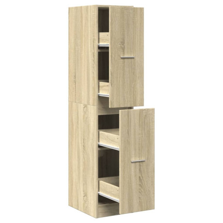 vidaXL Apothekerskast 30x41x144,5 cm bewerkt hout sonoma eikenkleurig afbeelding2 - 1