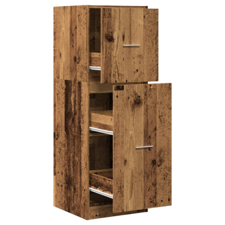 vidaXL Apothekerskast 40x41x118 cm bewerkt hout oud houtkleurig afbeelding2 - 1