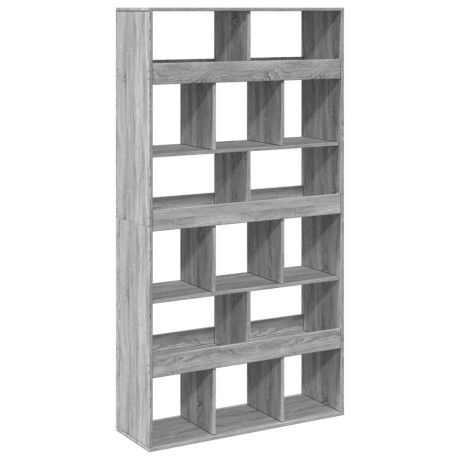 vidaXL Boekenkast 100x33x187,5 cm bewerkt hout grijs sonoma eikenkleur afbeelding2 - 1