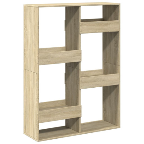 vidaXL Boekenkast 100x33x135 cm bewerkt hout sonoma eikenkleurig afbeelding2 - 1