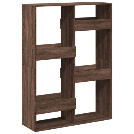 vidaXL Boekenkast 100x33x135 cm bewerkt hout bruin eikenkleurig afbeelding2 - 1