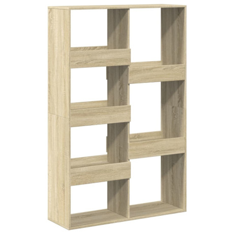 vidaXL Boekenkast 100x33x155,5 cm bewerkt hout sonoma eikenkleurig afbeelding2 - 1