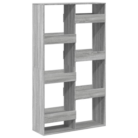 vidaXL Boekenkast 100x33x175 cm bewerkt hout grijs sonoma eikenkleurig afbeelding2 - 1