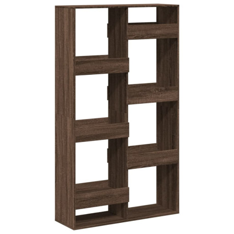 vidaXL Boekenkast 100x33x175 cm bewerkt hout bruin eikenkleurig afbeelding2 - 1
