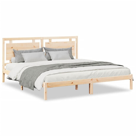 vidaXL Bedframe extra lang zonder matras massief hout 200x210 cm afbeelding2 - 1