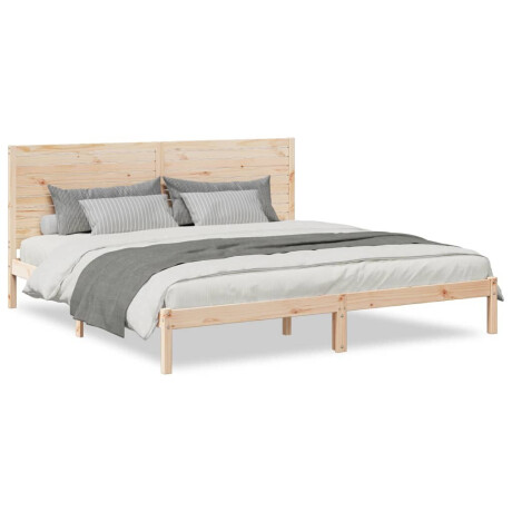 vidaXL Bedframe extra lang zonder matras massief hout 180x210 cm afbeelding2 - 1