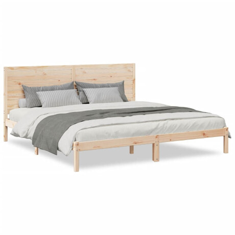 vidaXL Bedframe extra lang zonder matras massief hout 200x210 cm afbeelding2 - 1