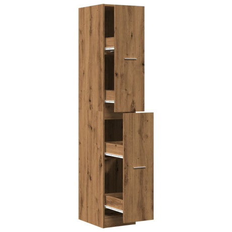 vidaXL Apothekerskast 30x41x174,5 cm bewerkt hout artisanaal eiken afbeelding2 - 1