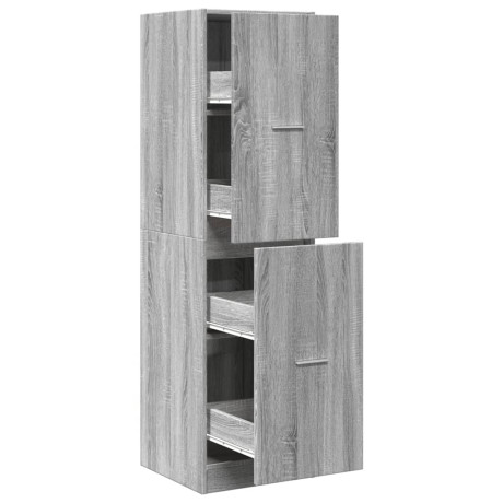 vidaXL Apothekerskast 40x41x144,5 cm bewerkt hout grijs sonoma eiken afbeelding2 - 1