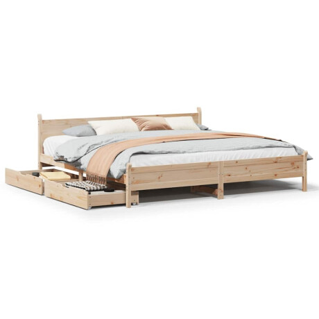 vidaXL Bedframe zonder matras massief grenenhout 180x200 cm afbeelding2 - 1