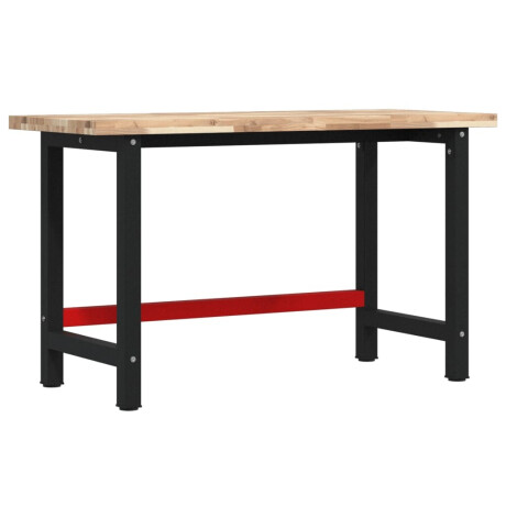 vidaXL Werkbank rechthoekig 140x60x83 cm massief acaciahout afbeelding2 - 1