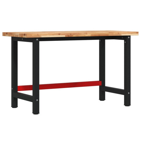 vidaXL Werkbank rechthoekig 140x60x83 cm massief acaciahout afbeelding2 - 1