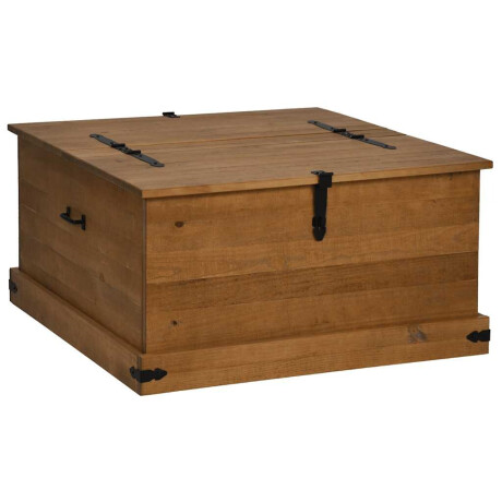 vidaXL Opbergkist HALDEN 91x91x47 cm massief grenenhout afbeelding2 - 1