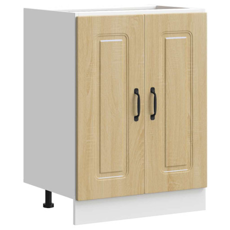 vidaXL Spoelbakonderkast Kalmar 60x46x81,5cm bewerkt hout sonoma eiken afbeelding2 - 1