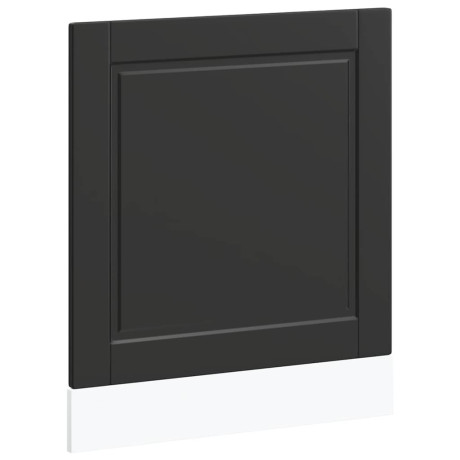 vidaXL Vaatwaspaneel Porto 60x1,5x57 cm bewerkt hout zwart afbeelding2 - 1