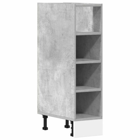 vidaXL Onderkast Riga 20x44,5x81,5 cm bewerkt hout betongrijs afbeelding2 - 1