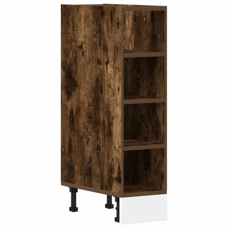 vidaXL Onderkast Riga 20x44,5x81,5 cm bewerkt hout gerookt eikenkleurig afbeelding2 - 1
