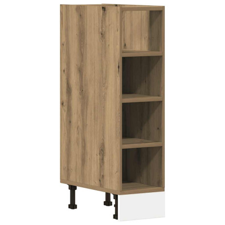 vidaXL Onderkast Riga 20x44,5x81,5 cm bewerkt hout artisanaal eikenkleur afbeelding2 - 1