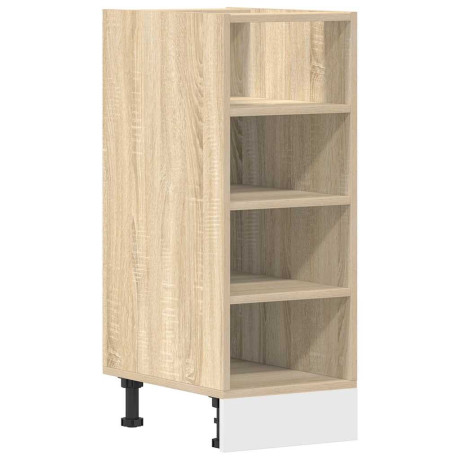 vidaXL Onderkast Riga 30x44,5x81,5 cm bewerkt hout sonoma eikenkleurig afbeelding2 - 1