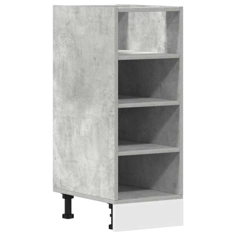 vidaXL Onderkast Riga 30x44,5x81,5 cm bewerkt hout betongrijs afbeelding2 - 1